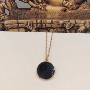 Kate Spade Skirt The Rules Gold and Black Circle Necklace